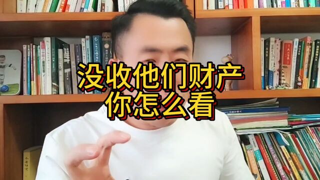 没收他们的财产,你怎么看?