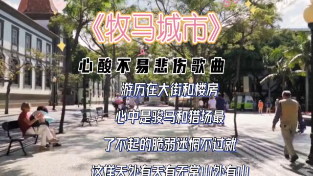 一首悲伤神曲《牧马城市》悲伤的旋律,让人心碎唱出现代人的无奈