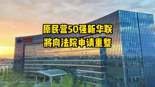 原民营50强新华联将向法院申请重整