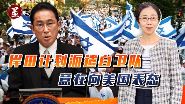 日本外相高调站队以色列,岸田计划派遣自卫队,意在向美国表态