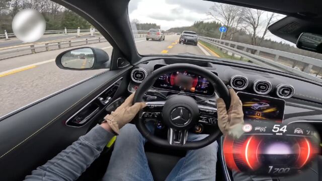 2023 MercedesBenz C43 AMG W206 TOP SPEED DRIVE ON GERMAN AUTOBA