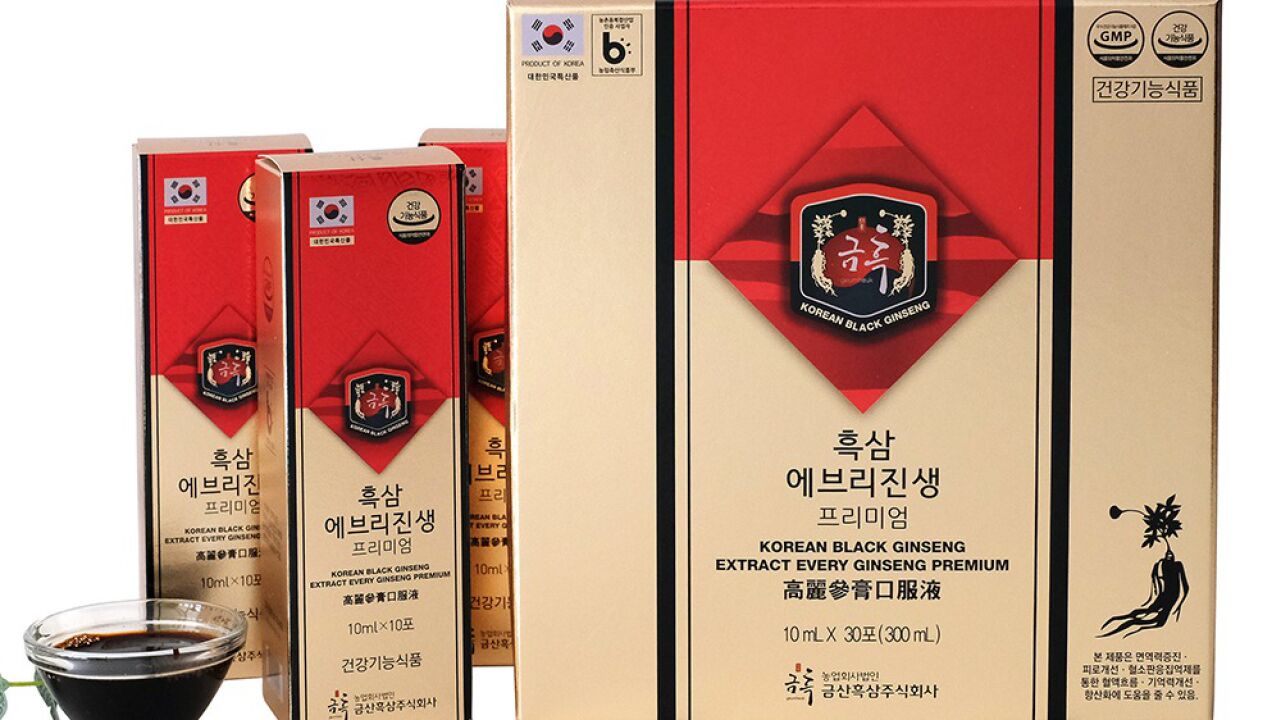 【锦山黑参】锦黑黑参膏口服液(高级)BlackGinsengExtractEveryGinsengPremium(10mlx30sticks ...