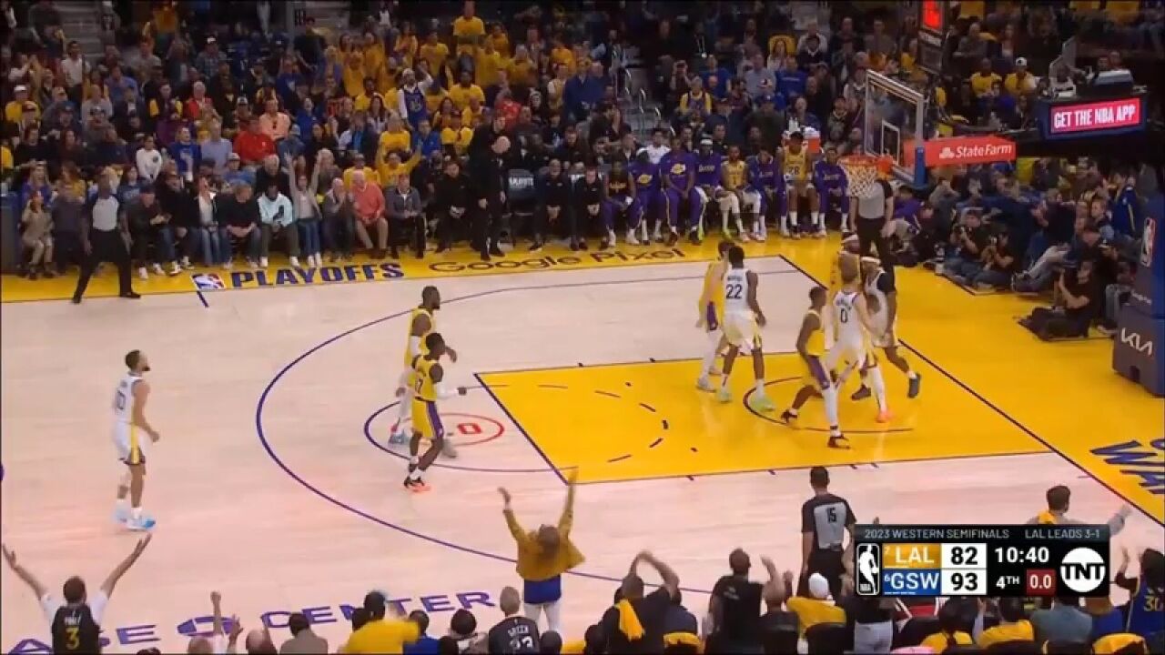 Nba季后赛西部半决赛湖人vs勇士第五场精彩集锦（英文解说） 腾讯视频