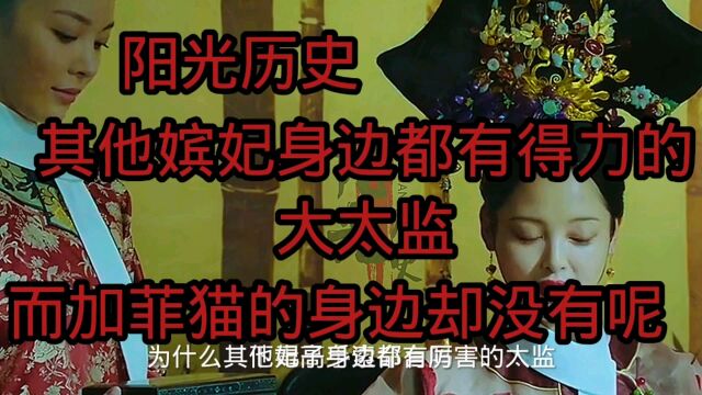 阳光历史:其他嫔妃身边都有得力的大太监,而加菲猫的身边却没有呢