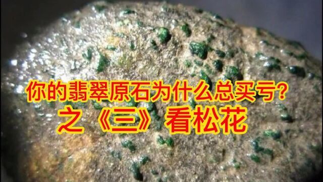 买翡翠原石要懂得看翡翠松花