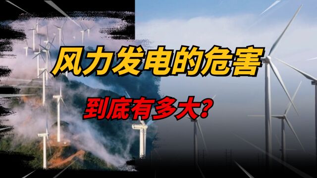 风力发电机的危害有多大?是该加大推广力度,还是要立即停止呢?