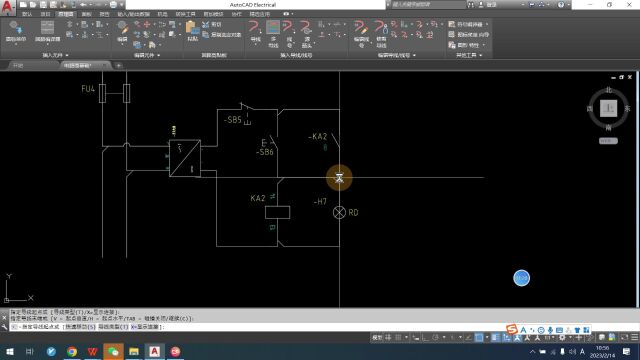 CAD绘制起保停电路方法案例