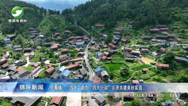 2023年5月25日锦屏新闻平略镇四老助力四大行动乡贤共建美好家园