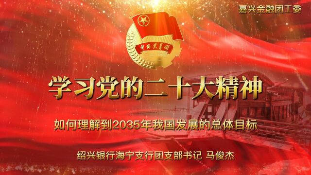 22 绍兴银行嘉兴海宁支行 马俊杰 如何理解到2035年我国发展的总体目标