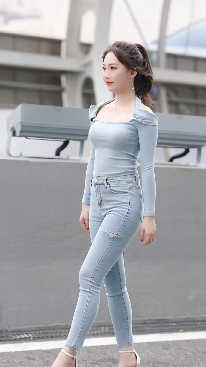 街拍美女  背影女神