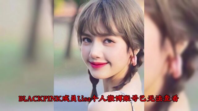 疑受疯马秀影响 Lisa个人微博账号已无法查看