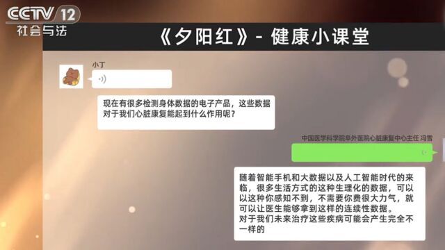 现在很多检测身体数据的电子产品,这些数据对于我们心脏康复能起什么作用呢?