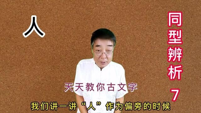 #说文解字 #甲骨文 #非遗传承 同型辨析 人