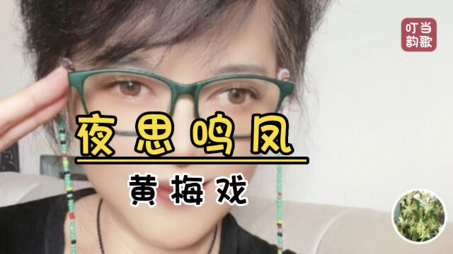 黄梅戏《夜思鸣凤》弘扬戏曲文化!