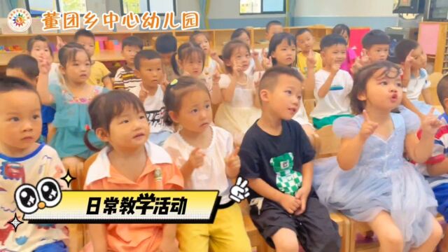 董团乡中心幼儿园一日生活实录