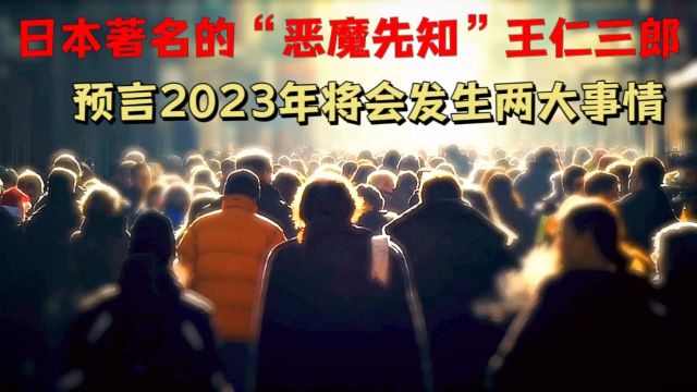 日本著名的恶魔先知王仁三郎,对2023年做出了两大预测,到底会发生什么