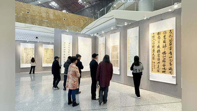 快来看展!“株红柳绿”株洲柳州书法联展开幕