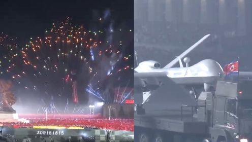朝鲜举行阅兵式庆祝朝鲜祖国解放战争胜利70周年 最新研制无人机亮相