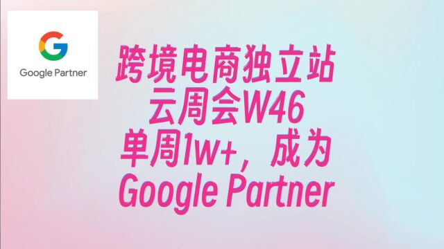 单周1W+,Google Partner了能割了吗|跨境电商独立站真实个卖驴嫂云股东周会W46(11131119)