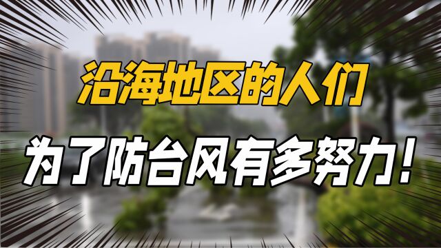 沿海地区的人们,为了抵御台风能有多努力,有经验的就是不一样!