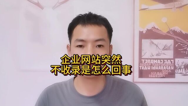 企业网站突然不收录是怎么回事