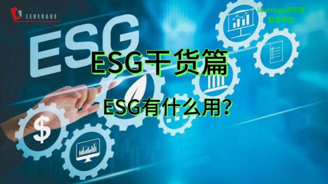 ESG在企业应对风险和可持续发展方面有什么用?