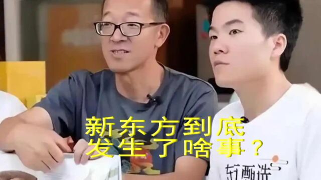 新东方到底发生了啥事?