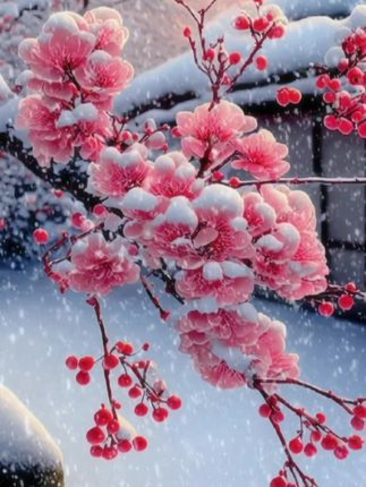 梅花香自苦寒来 #冬天该有的样子 #雪中梅花