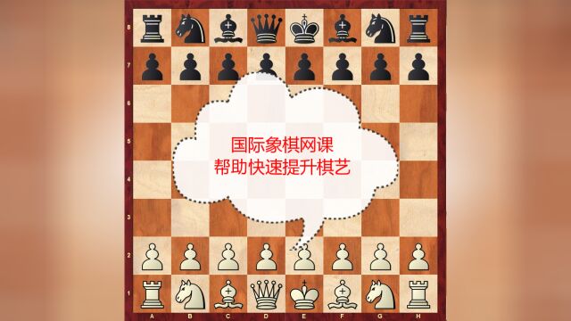 国际象棋网课,帮助快速提升水平