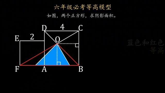 小升初必考经典题型,等高模型#数学思维 #每天学习一点点