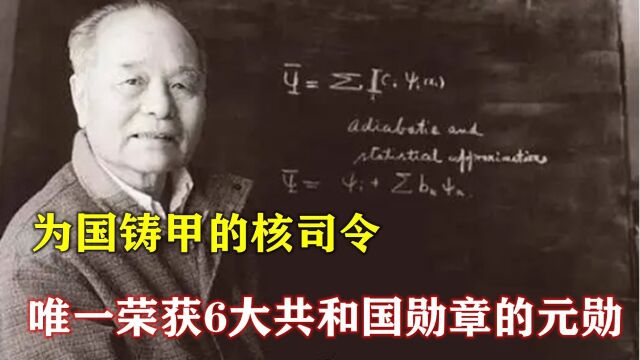 程开甲:为国铸甲的核司令,唯一荣获6大顶级共和国勋章的元勋