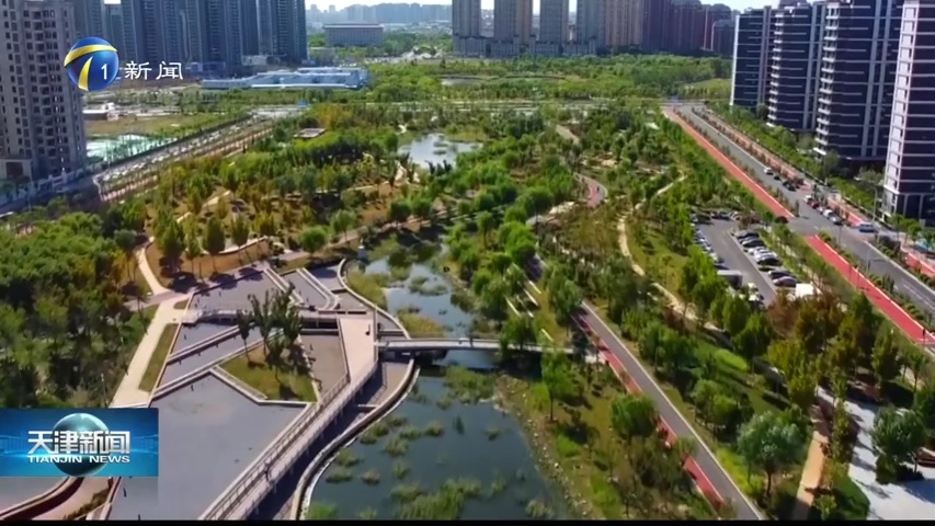 新梅江公园北段景观主体完工