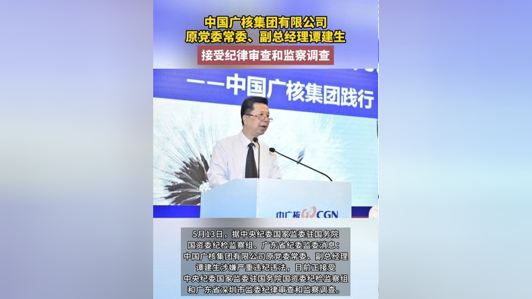 中国广核集团有限公司原党委常委,副总经理#谭建生和