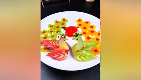 创意果盘 #花式切水果 #果蔬造型