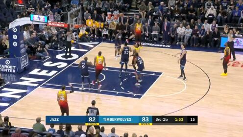 《NBA全场集锦》【原声】爵士125-111森林狼 米切尔力挽狂澜助爵士再胜森林狼