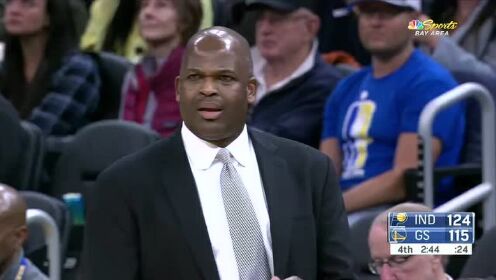 《NBA全场回放》【原声回放】步行者vs勇士第4节 沃伦无情三分伤口撒盐