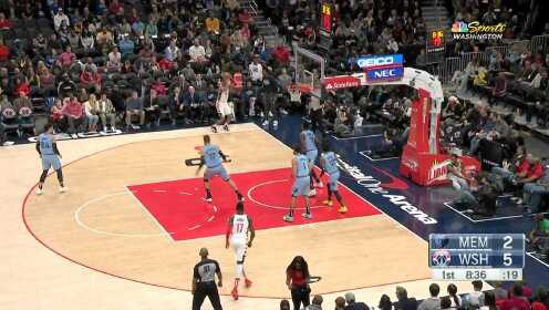 《NBA全场集锦》手感说来就来 八村垒底角突施冷箭命中靶心