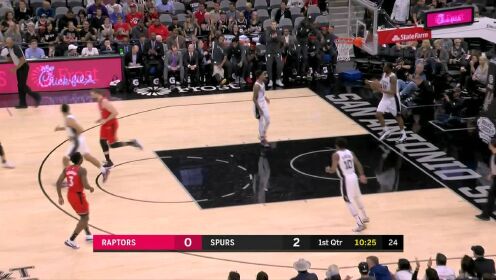 《NBA全场集锦》两个全明星的互飚 西亚卡姆和阿德互敬三分