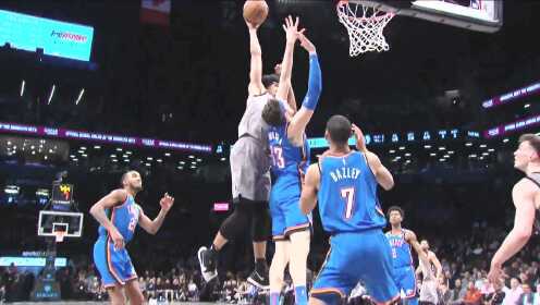 《NBA全场集锦》【原声】雷霆111-103篮网 保罗亚历山大合砍49分生擒丁威迪