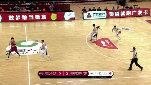 《CBA全场集锦》率先发威！吴前送助攻赖俊豪翻身中距离轻松入网