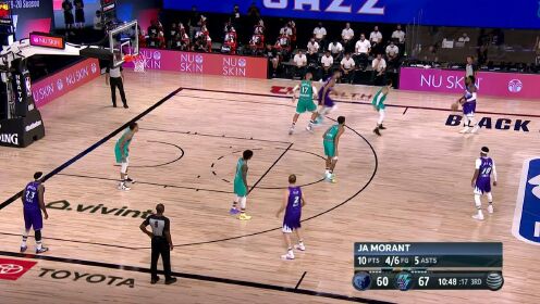 《NBA全场集锦》康利潇洒底角远射 莫兰特三分迅速回应