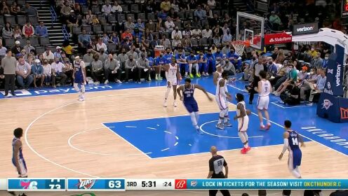《NBA全场集锦》哈里斯连线恩比德 生凿内线转身抛投