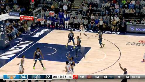 《NBA全场集锦》外线三分干拔出手 格雷姆斯百步穿杨一击即中
