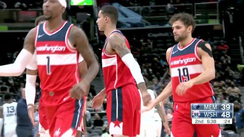 《NBA全场集锦》这是谁的马？库兹马三分穿心打停灰熊