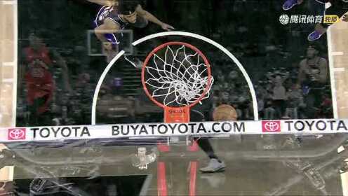 《NBA全场集锦》一点机会都不给！西亚卡姆急停中投轻松命中