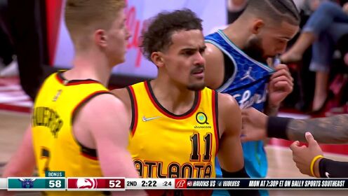 《NBA全场集锦》黄蜂vs老鹰第2节中文解说回放