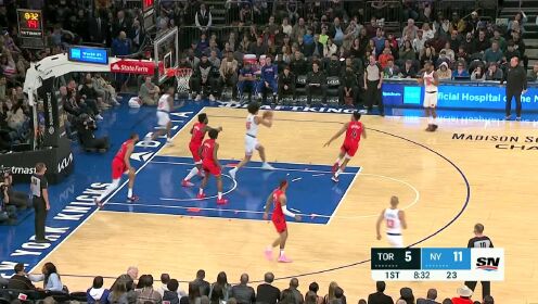 《NBA全场集锦》转身强打架起冲锋枪！托平陀螺转身横扫防守打成2+1