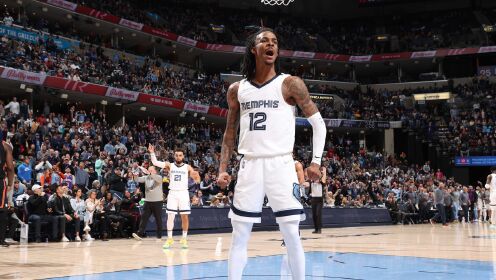 《NBA全场集锦》【球星】莫兰特vs尼克斯集锦 全场37分8助攻连取4分杀死比赛