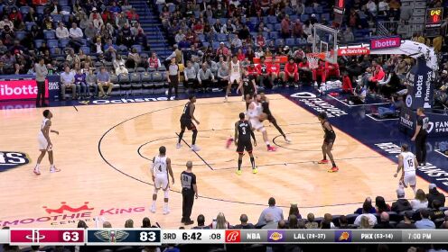 《NBA全场集锦》【原声】火箭105-130鹈鹕 火箭负鹈鹕稳居垫底