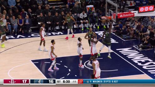 《NBA全场集锦》【纯享】火箭vs森林狼精华回放 森林狼七人上双全面开花大胜火箭